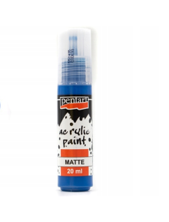Akrylová farba matná, 20 ml, modrá